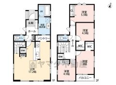 WICやパントリー、リビング収納など収納が豊富＾＾1階は家族団欒が過ごせる場所、2階はそれぞれに寛げるような作りになっています。
